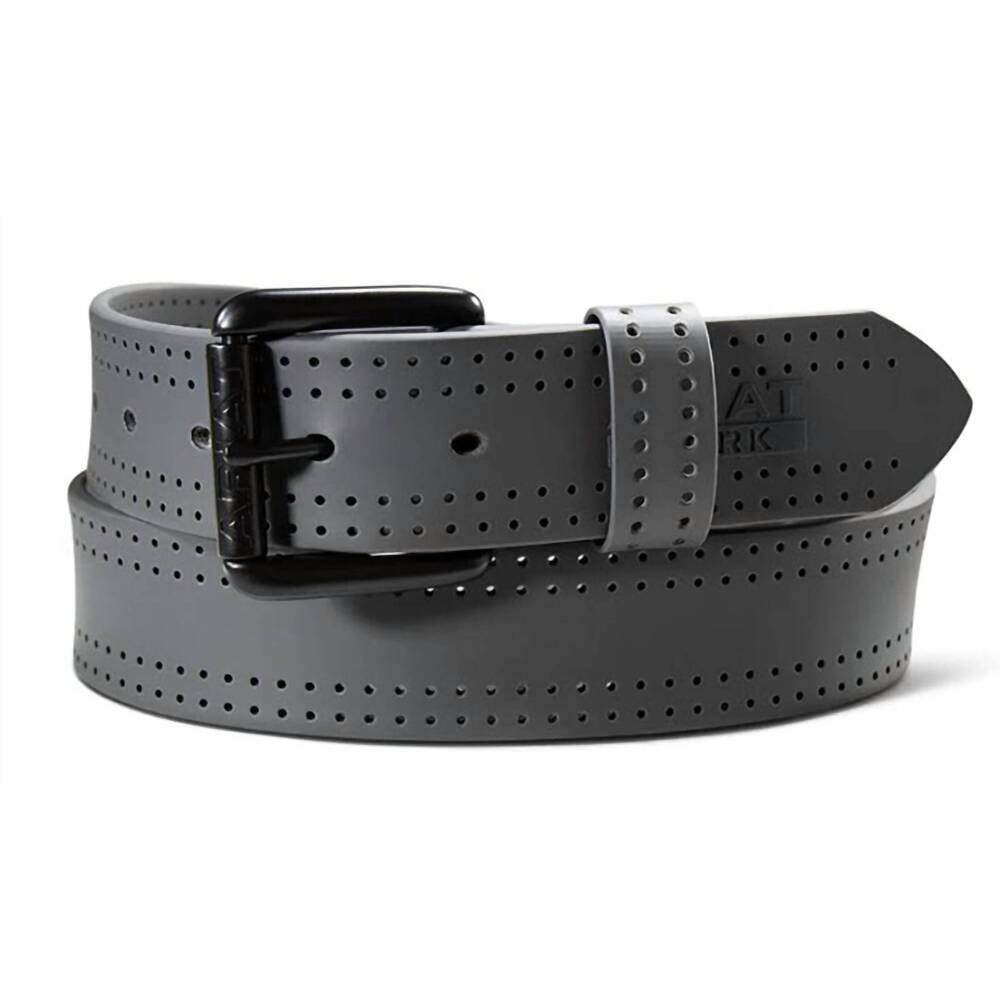 Ariat Gray Perforated Men's Belt with Black Buckle